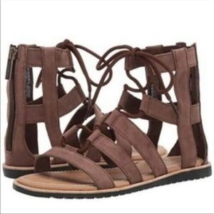 Sorel Bailee Leather Lace front‎ Gladiator Sandal Size 7